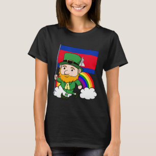 T-shirt Cambodge Fier Drapeau cambodgien Saint-Patricks Da