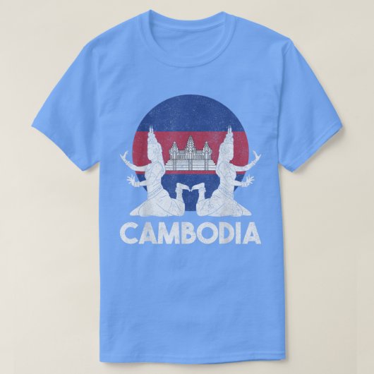 T-shirt Cambodge Khmer traditionnelle danse Apsara (Design devant)
