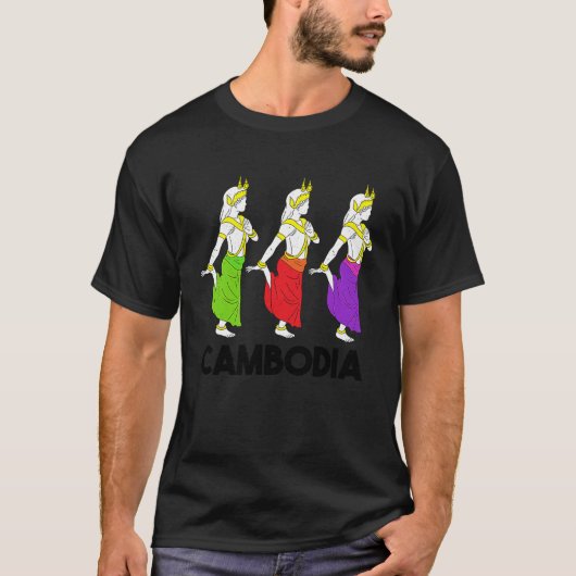 T-shirt Cambodia Cambodian Khmer Traditional Dance Apsara (Devant)
