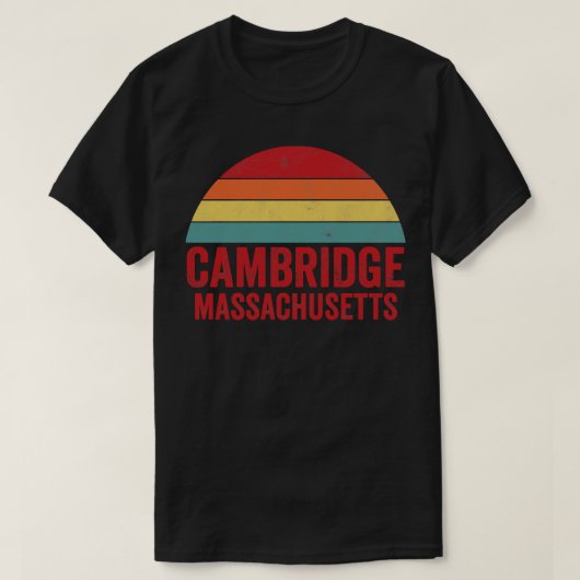 T-shirt Cambridge Massachusetts (Design devant)