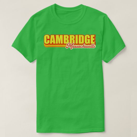 T-shirt Cambridge Massachusetts (Design devant)