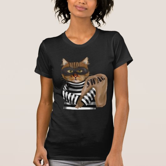T-shirt Cambriolage de chat (Devant)