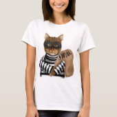 T-shirt Cambriolage de chat (Devant)