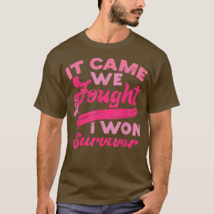 T-shirt Camé We Fought I Won Survivor Breast Cancer