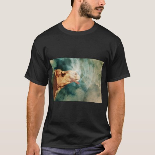 T-shirt Camel Cigar Smoke Graphic (Devant)