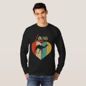 T-shirt Camel d'amour rétro (Devant entier)