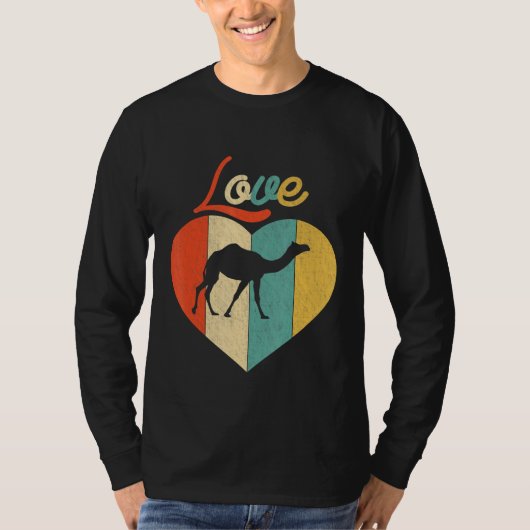 T-shirt Camel d'amour rétro (Devant)