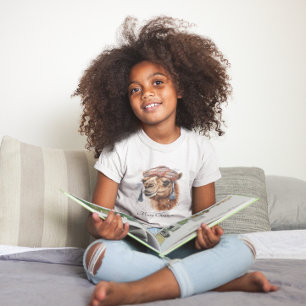 T-shirt Camel de Noël, personnalisable