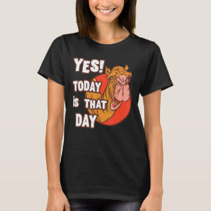 T-shirt Camel Oui Aujourd'Hui Est Ce Jour Mercredi Travail