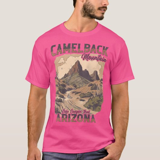 T-shirt Camelback Mountain Echo Canyon Trail Arizona Hikin (Devant)