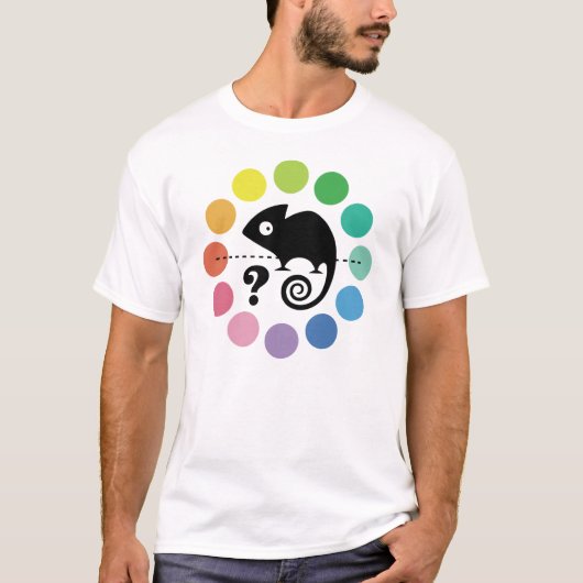 T-shirt Caméléon coloré (Devant)