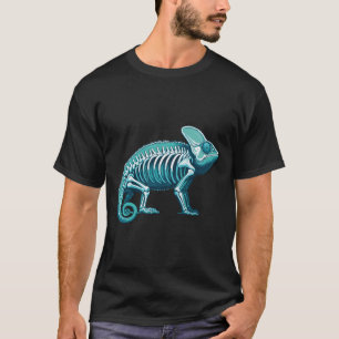 T-shirt Caméléon corps anatomie radiographie squelette à r