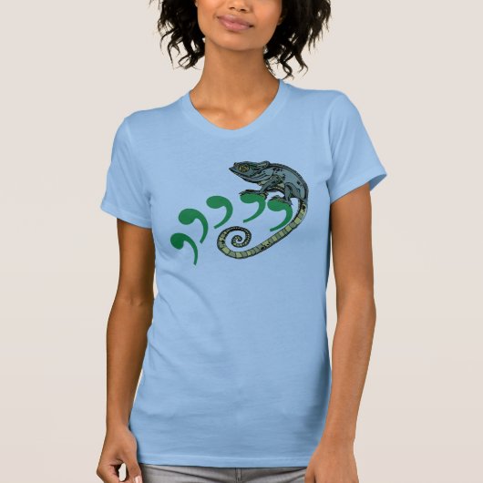 T-shirt Caméléon de virgule (Devant)