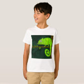 T-shirt Caméléon mignon vert (Devant entier)