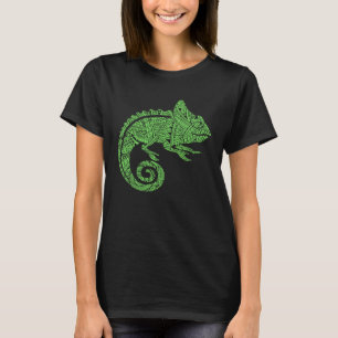 T-shirt Caméléon Reptile Animal Aztèque Maya Maori Tribal 