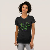 T-shirt Caméléon vert frais (Devant entier)