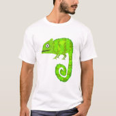 T-shirt Caméléon vert mignon (Devant)