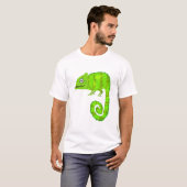 T-shirt Caméléon vert mignon (Devant entier)