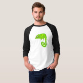 T-shirt Caméléon vert mignon (Devant entier)