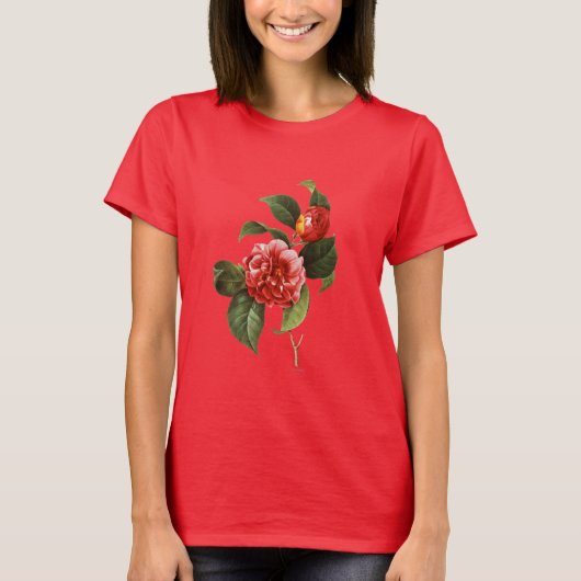 T-shirt Camellia rouge, 1833 (Devant)