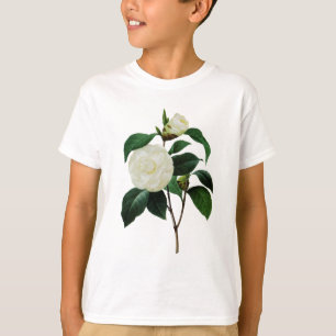 T-shirt Camellias blancs par Pierre-Joseph Redoute