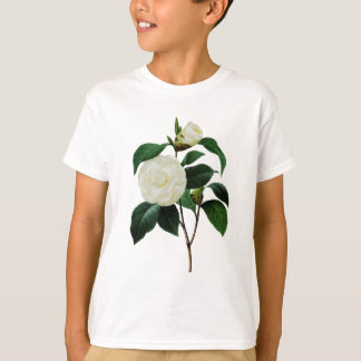 T-shirt Camellias blancs par Pierre-Joseph Redoute
