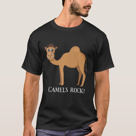 T-shirt Camels Rock Cute Camel (Devant)