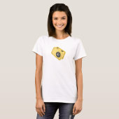 T-shirt Caméra d'action jaune (Devant entier)