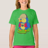 T-shirt Caméra de photographe de perroquets (Devant)