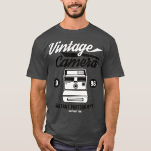 T-shirt Caméra de photographie instantanée vintage