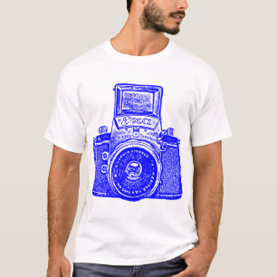 T-shirt Caméra géante est-allemande - Bleu