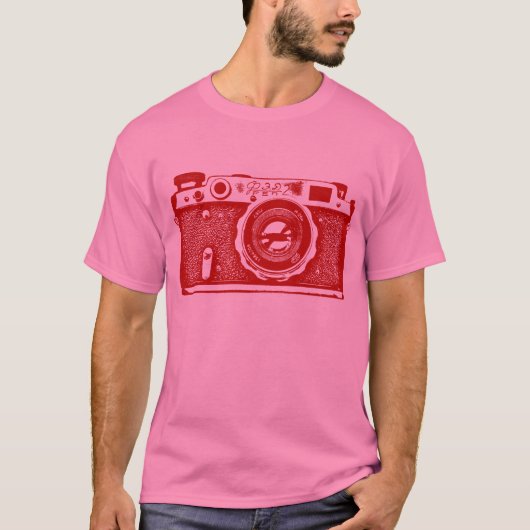 T-shirt Caméra géante russe soviétique - Rouge rubis (Devant)