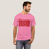 T-shirt Caméra géante russe soviétique - Rouge rubis (Devant entier)