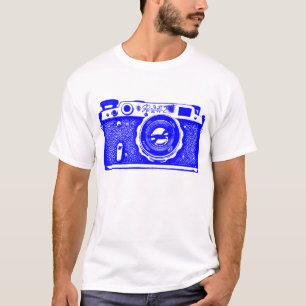 T-shirt Caméra géante soviétique russe - Bleu