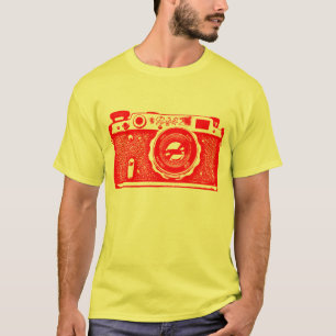 T-shirt Caméra géante soviétique russe - Rouge