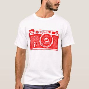 T-shirt Caméra géante soviétique russe - Rouge