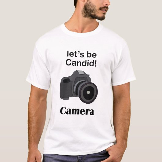 T-shirt Camera Lover Candid Photographer (Devant)