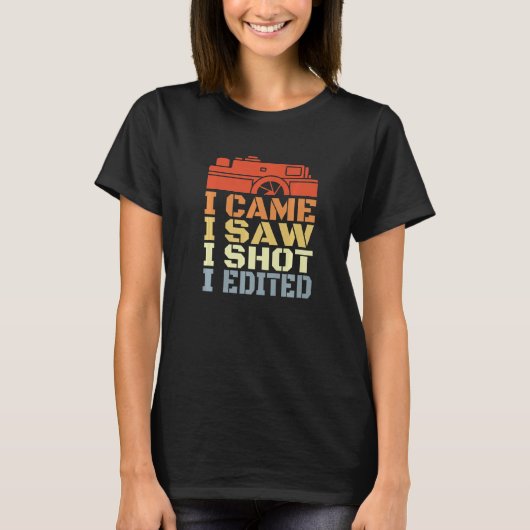 T-shirt Camera Routine Motivational Photographer Quote  (Devant)