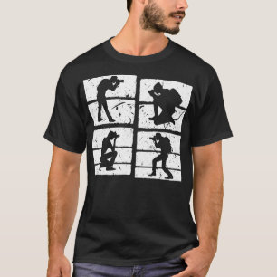 T-shirt Caméra Silhouette