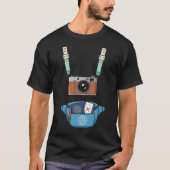 T-shirt Caméra Touristique Sangle Fanny Pack Passeport Hal (Devant)