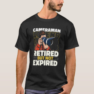 T-shirt Cameraman Vidéographie à la retraite - Vidéographe