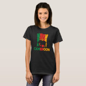 T-shirt Cameroon Cameroonian Cameroon Flag Elephant Silhou (Devant entier)