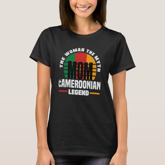 T-shirt Cameroon Cameroonian Cameroon Flag Mothers Day 1 (Devant)