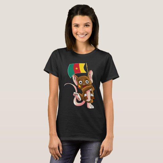 T-shirt Cameroon Fan Mouse (Devant entier)