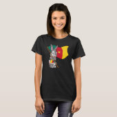 T-shirt Cameroon fan rabbit (Devant entier)