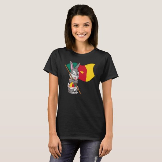 T-shirt Cameroon fan rabbit (Devant entier)