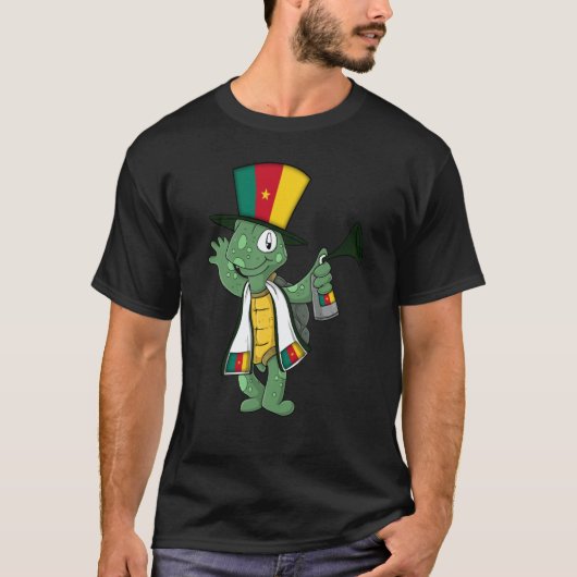 T-shirt Cameroon fan turtle (Devant)