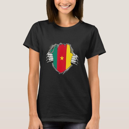 T-shirt Cameroon flag (Devant)