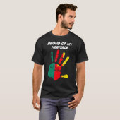 T-shirt Cameroon Flag Printed Palm (Devant entier)