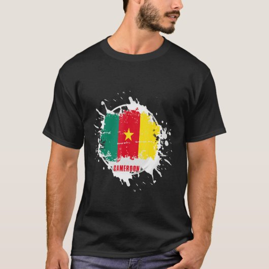 T-shirt Cameroon Splash (Devant)